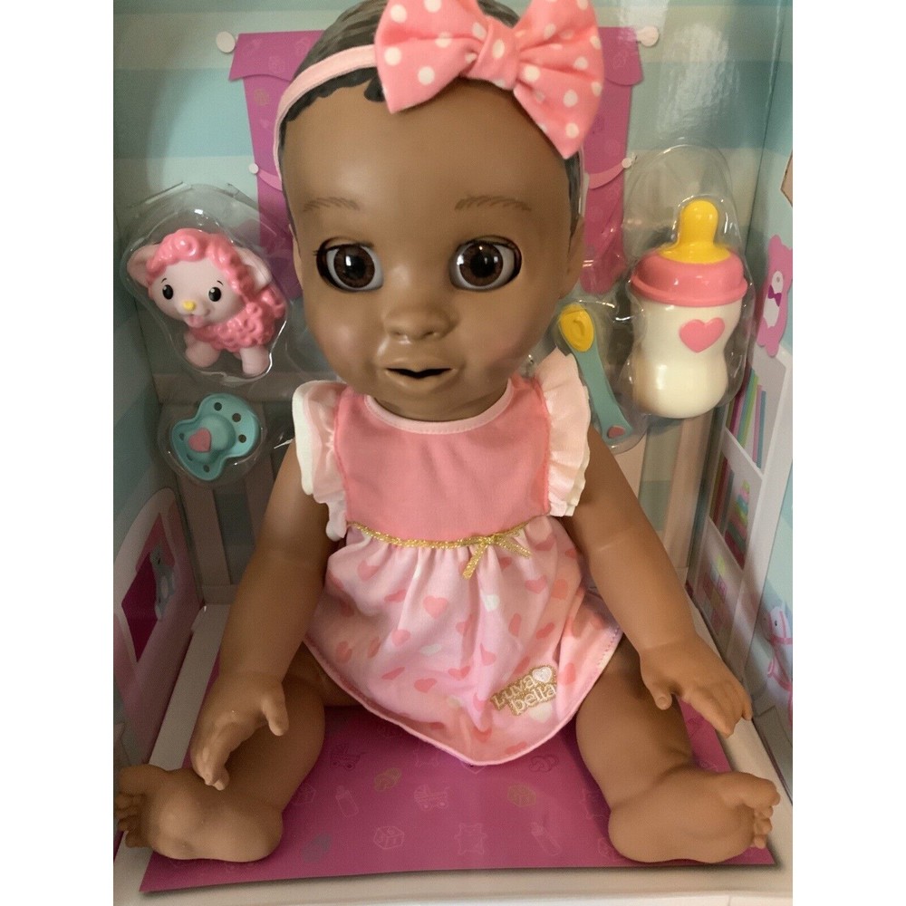 Luvabella AA BLACK Interactive Baby Doll SPEAKS ENGLISH AND FRENCH SPINMASTER